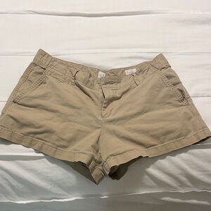 GAP Women's Tan Bermuda Shorts with Belt Loops